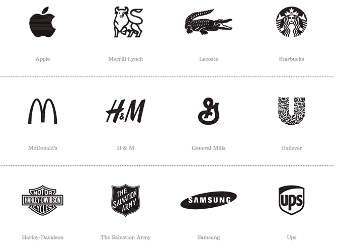 famous logos هزینه طراحی لوگو